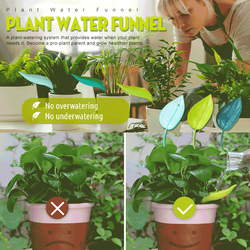 aqueduct for potted plants 🌱Plant Water Funnel – Htezo