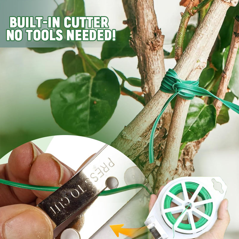 🌿 Garden Plant Tie Wire with Built-in Cutter – Flexible & Versatile!