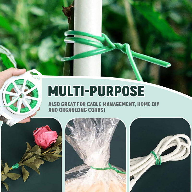 🌿 Garden Plant Tie Wire with Built-in Cutter – Flexible & Versatile!