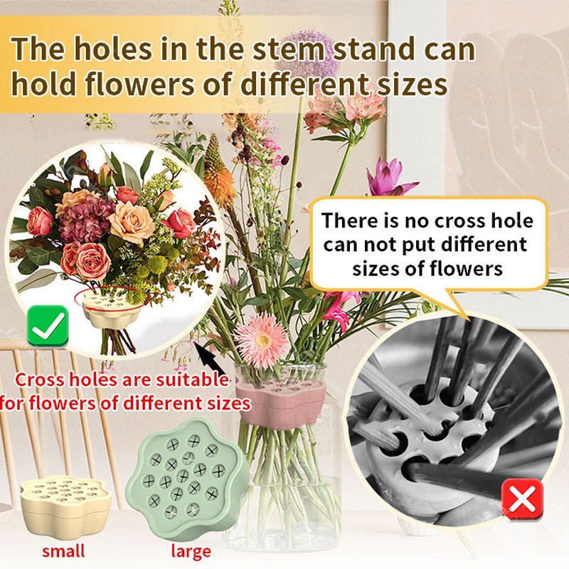 Spiral Ikebana Stem Holder® Flower Shape